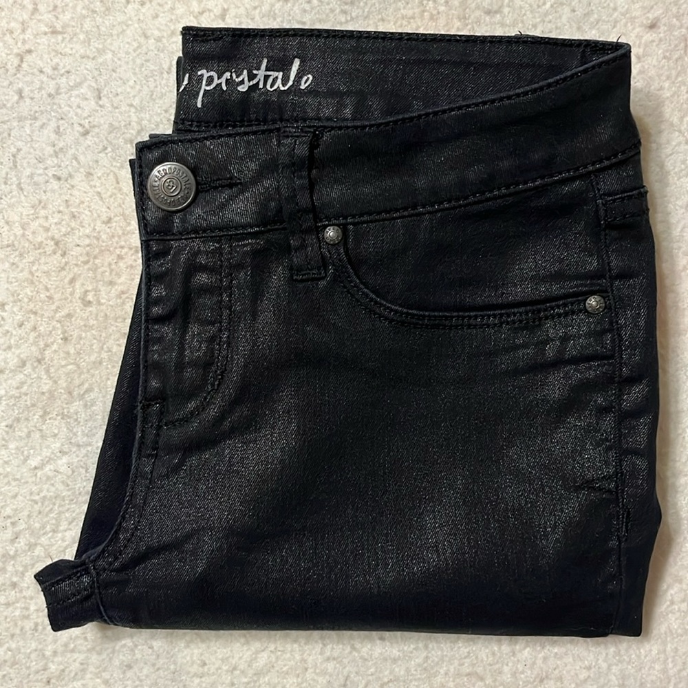 EUC Aeropostale black jeggings